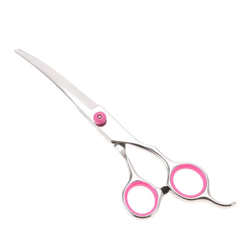 Convenient Pet Trimmers for Pets Shop 6.5 Inches Silver Tone Pink